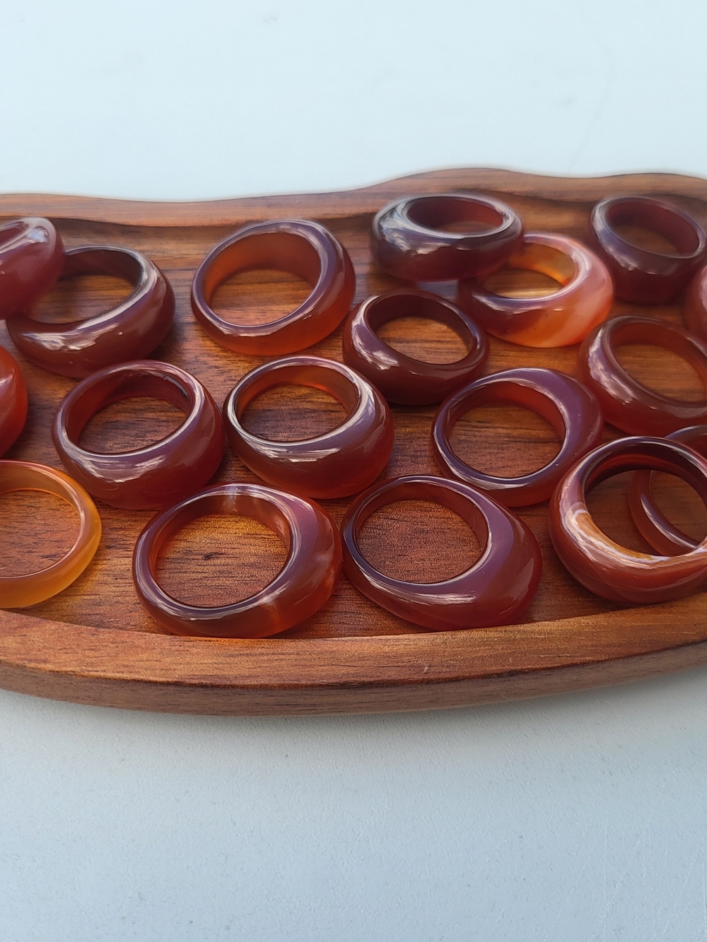 Others Follow Carnelian-Style Resin Ring - Warm Brown Tones
